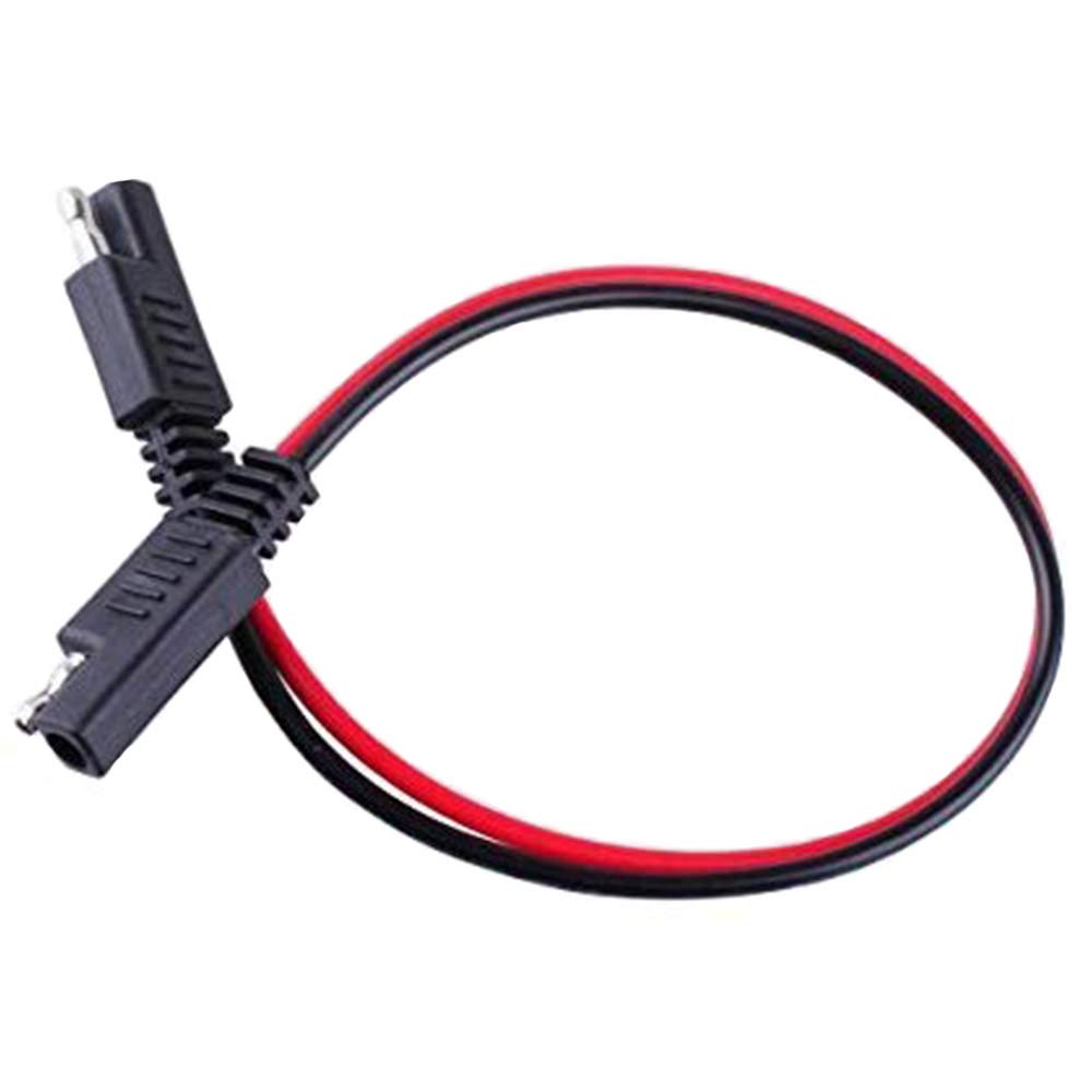 5 Pack 12'' 12 Gauge 2 Pin Quick Disconnect Audiopipe Polarized Wire Harness, Heavy Duty SAE Connector Bullet Lead Cable