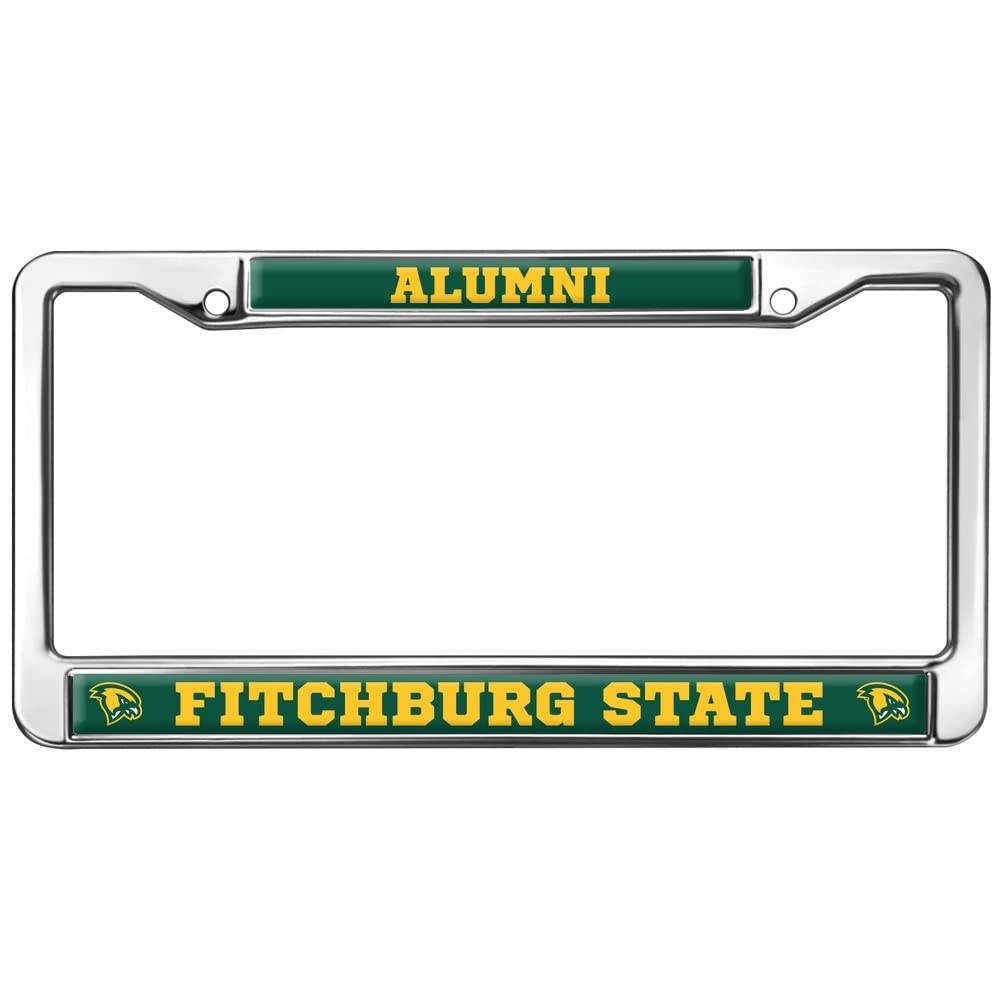 Fitchburg State Alumni Logo Full Size Standard License Plate Metal Frame