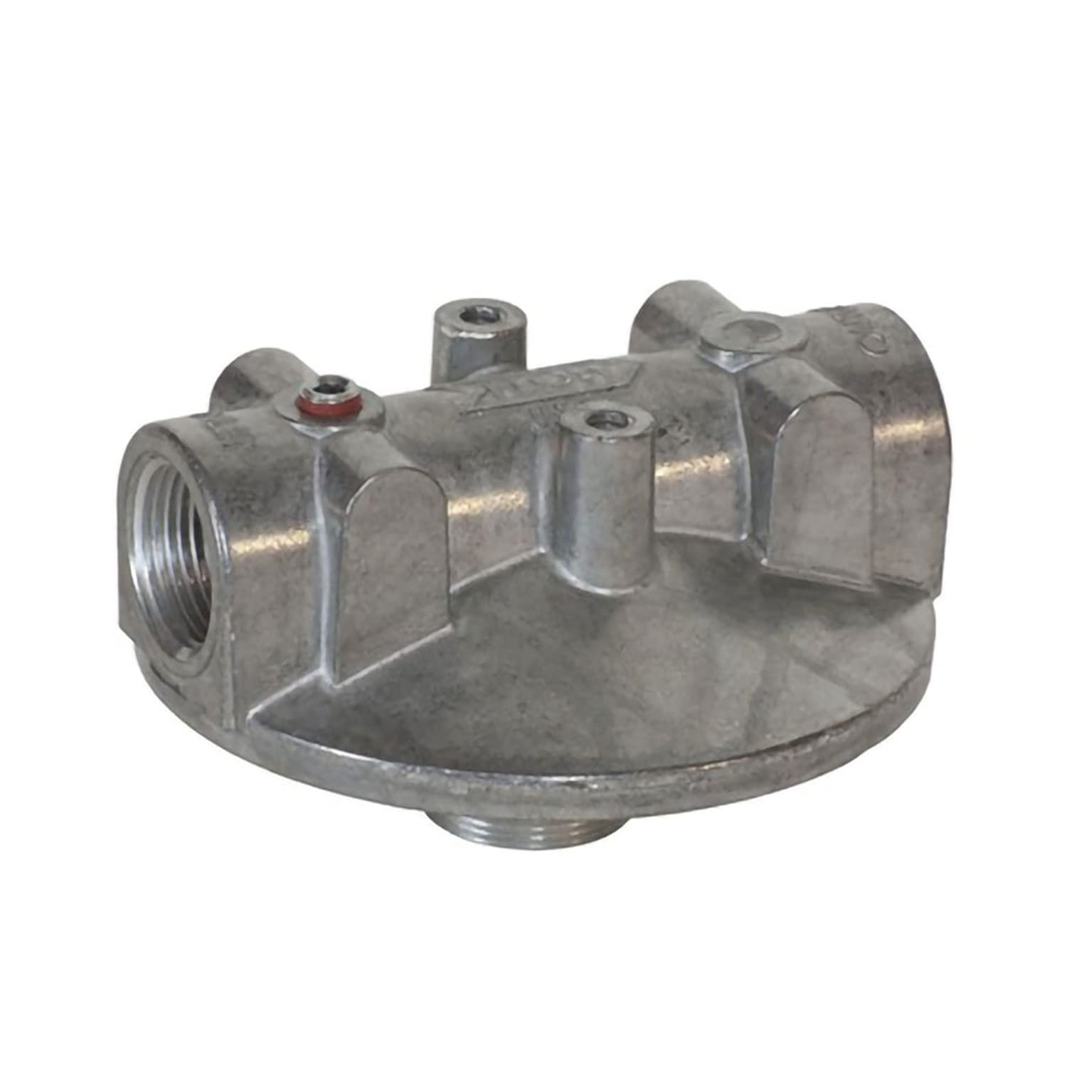 Fill-Rite 700ACCF7017 1 Inch NPT Thread Machined Aluminum Filter Head for Electric Gas Diesel Kerosene Fuel Pump Nozzles, Silver
