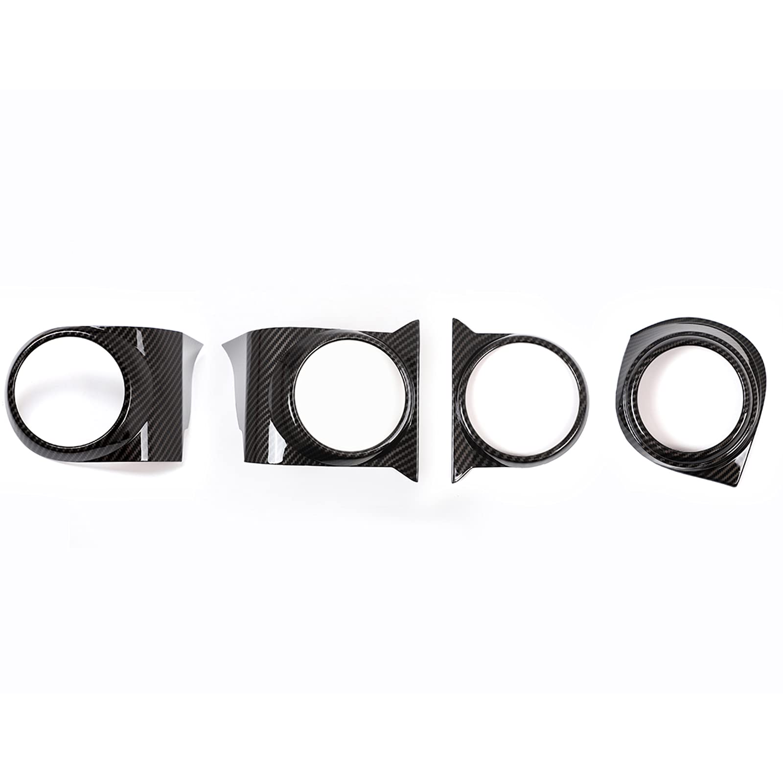 4pcs Car ABS Inner Central Console Air Conditioning Vent Rings Frame Cover Trim Car Accessories Fit for Toyota Tacoma 2016 2017