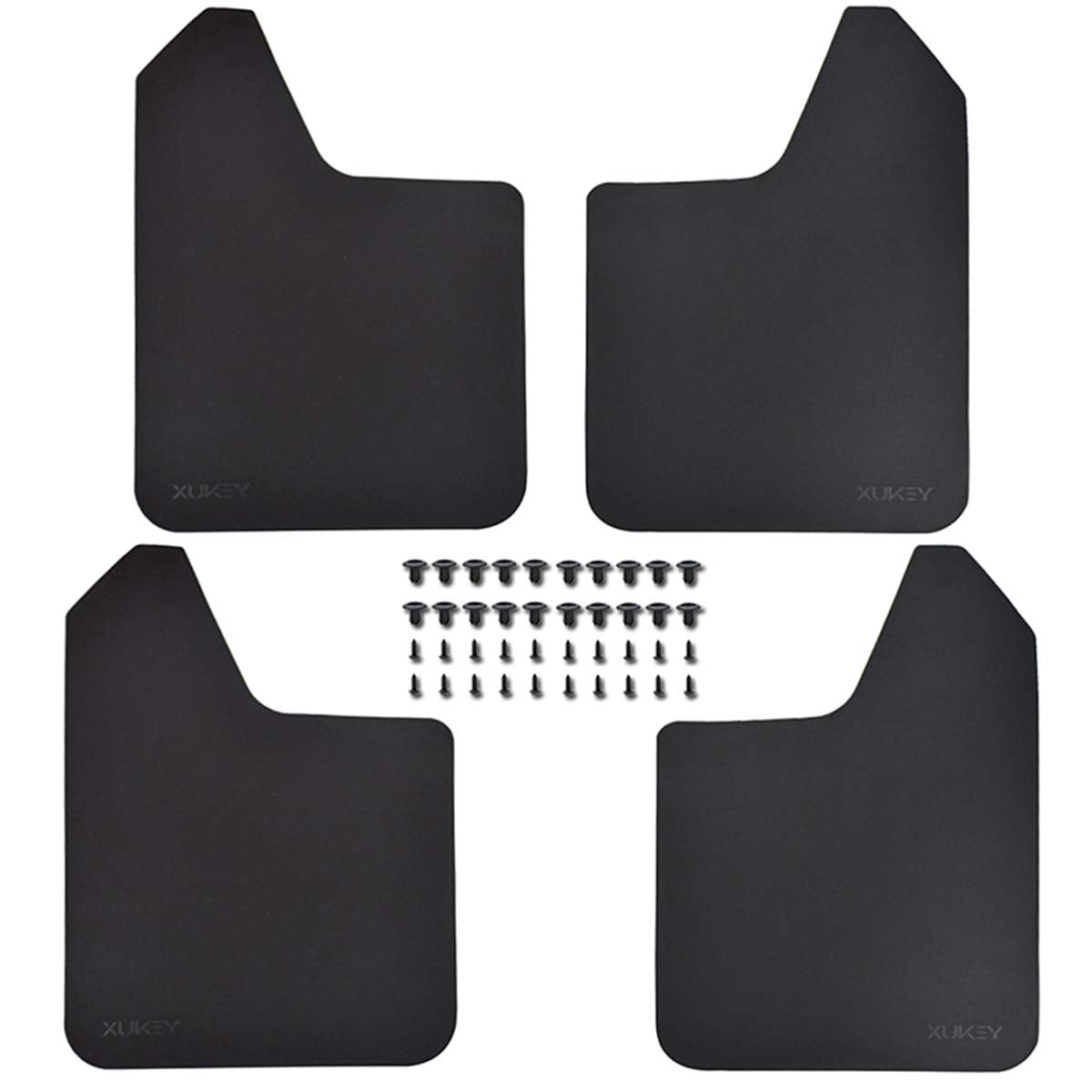 Xukey 4Pcs Set Universal Mud Flaps For Car Pickup Suv Van Truck Mudflaps Splash Guards Mudguards Dirty Traps Fender Flares