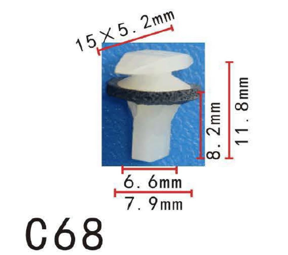 Autobahn88 Retainer Clip For Door Weatherstrip, Compatible With Honda Civic 1995-On (Oem: 91530St5003) (Pack Of 20)