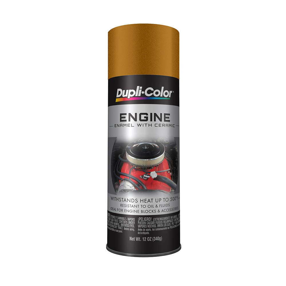 Dupli-Color (Ede160407-6 Pk) Universal Gold Engine Enamel With Ceramic - 12 Oz. Aerosol, (Case Of 6)