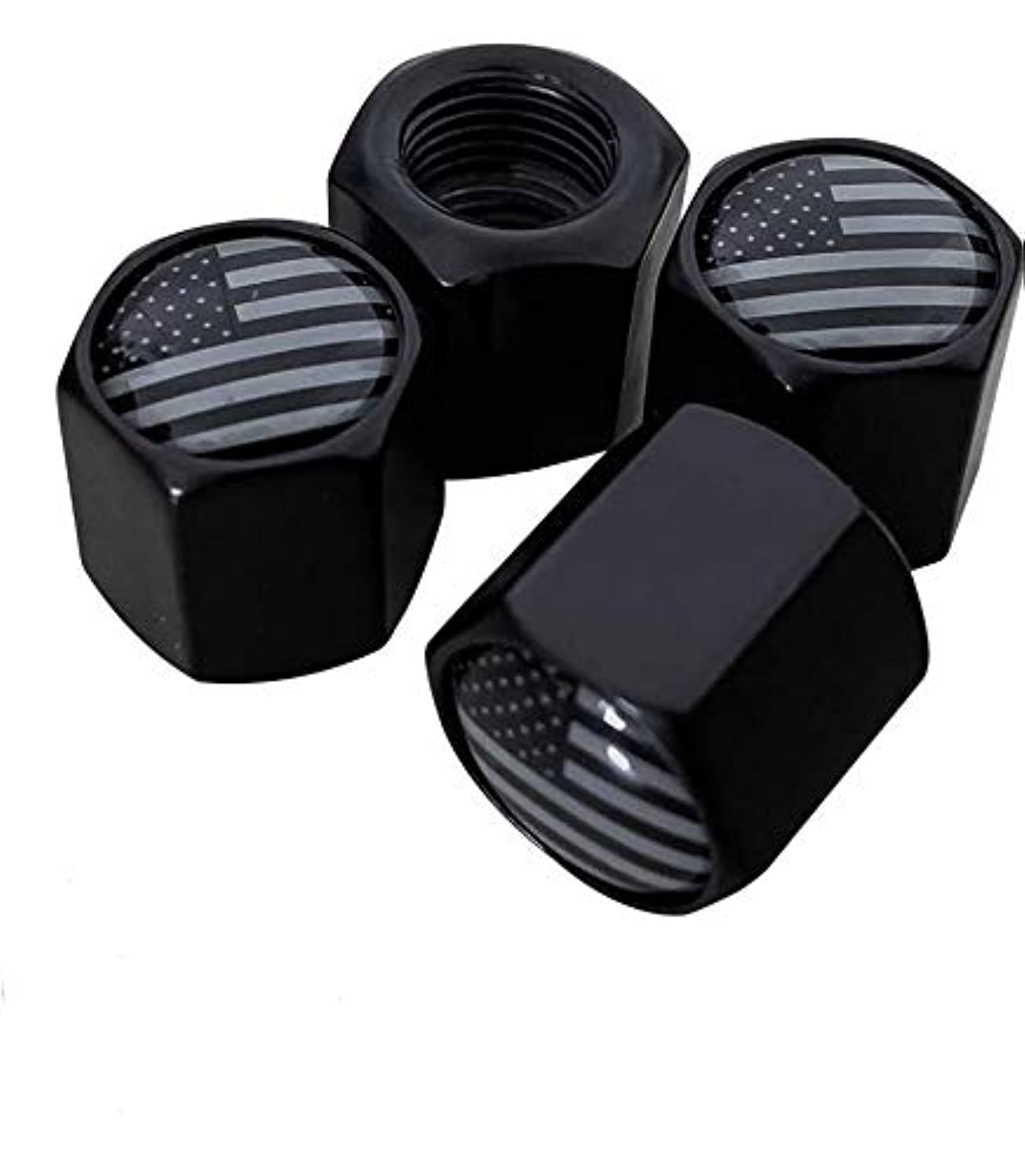 Tactilian Red Tire Valve Stem Caps For Dodge Tire Valve | Leakproof Aluminum Tire Valve Caps For Car Tires With Rubber O-Ring Co