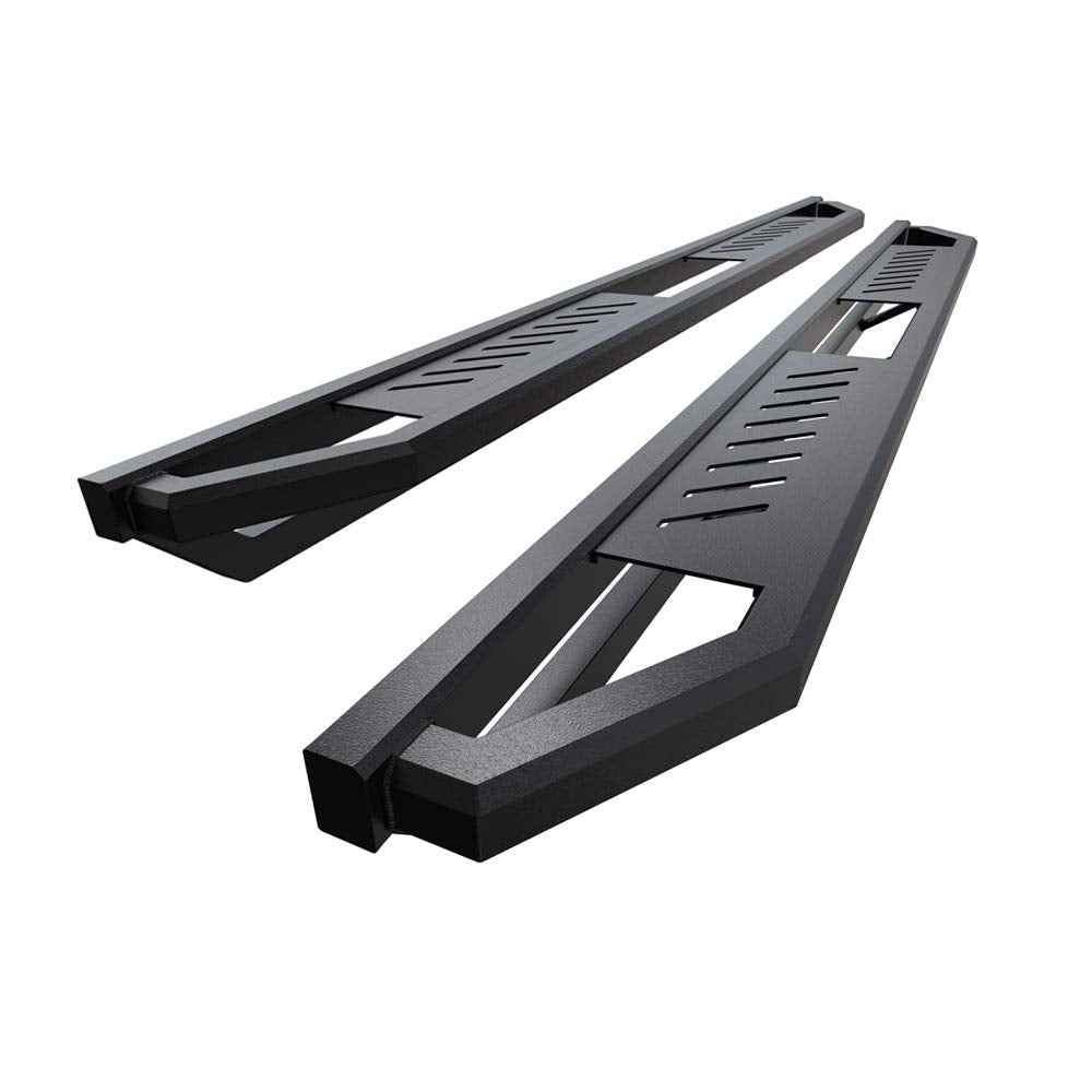 Hd Ridez Side Steps Aluminum Armor Compatible With Ford Ranger 2019-2023 Super Cab (With 2 Full Size Doors And 2 Suicide Doors) (Nerf Bar Side Steps Side Bars)