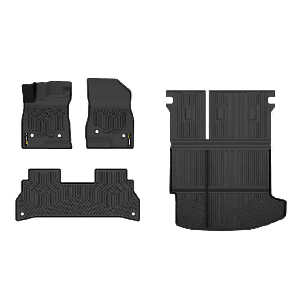 TPE Floor Mats Fit Chevy Trax/Buick Envista 2024-2026 1st & 2nd Row Truck Accessories Cargo Liners All Weather Protection 4pcs B