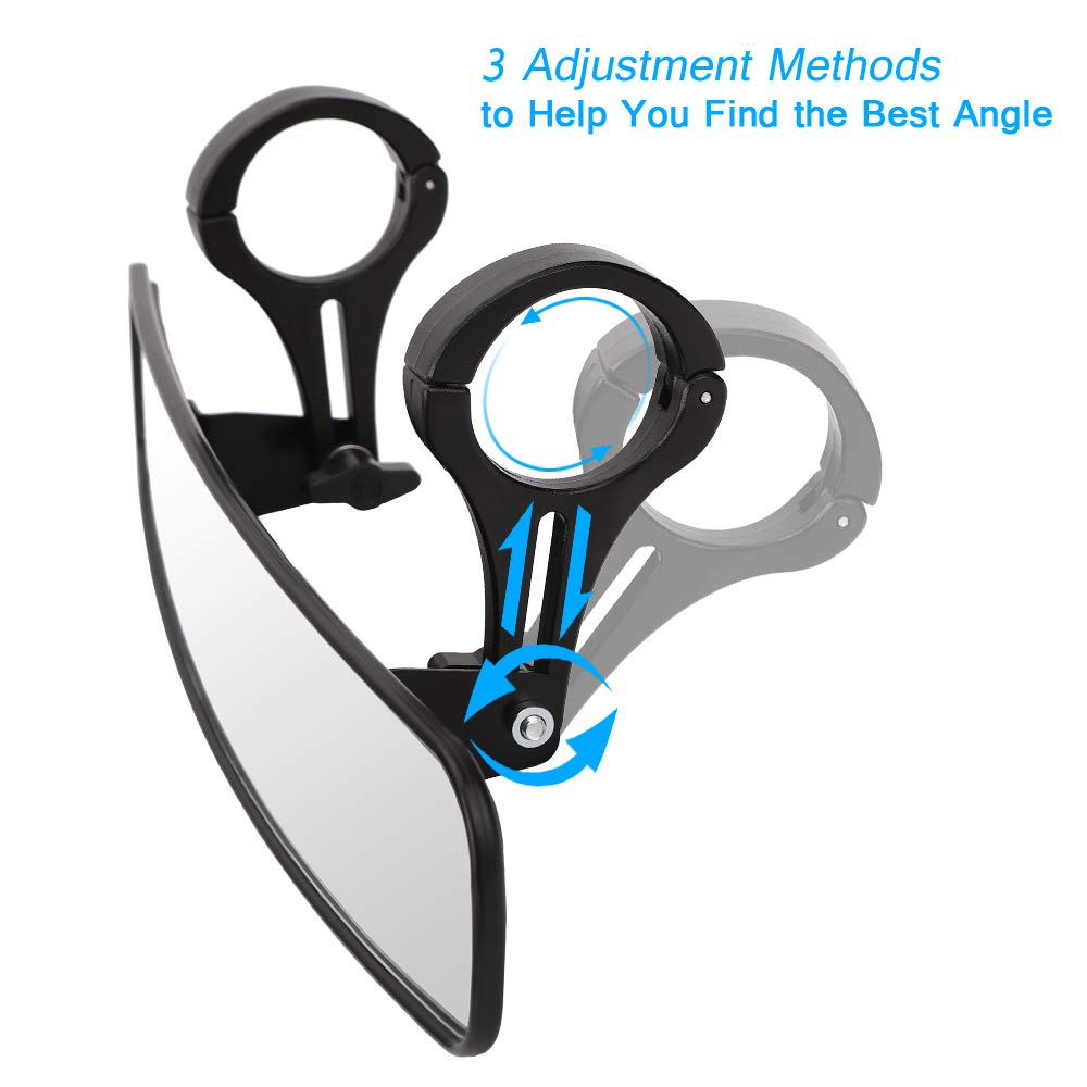 Betooll 16.5'' Wide Rear View Race Mirror Convex Mirror With 1.75''-2 Clamp For Utv Compatible With Yamaha,Polaris,Kawasaki Mule