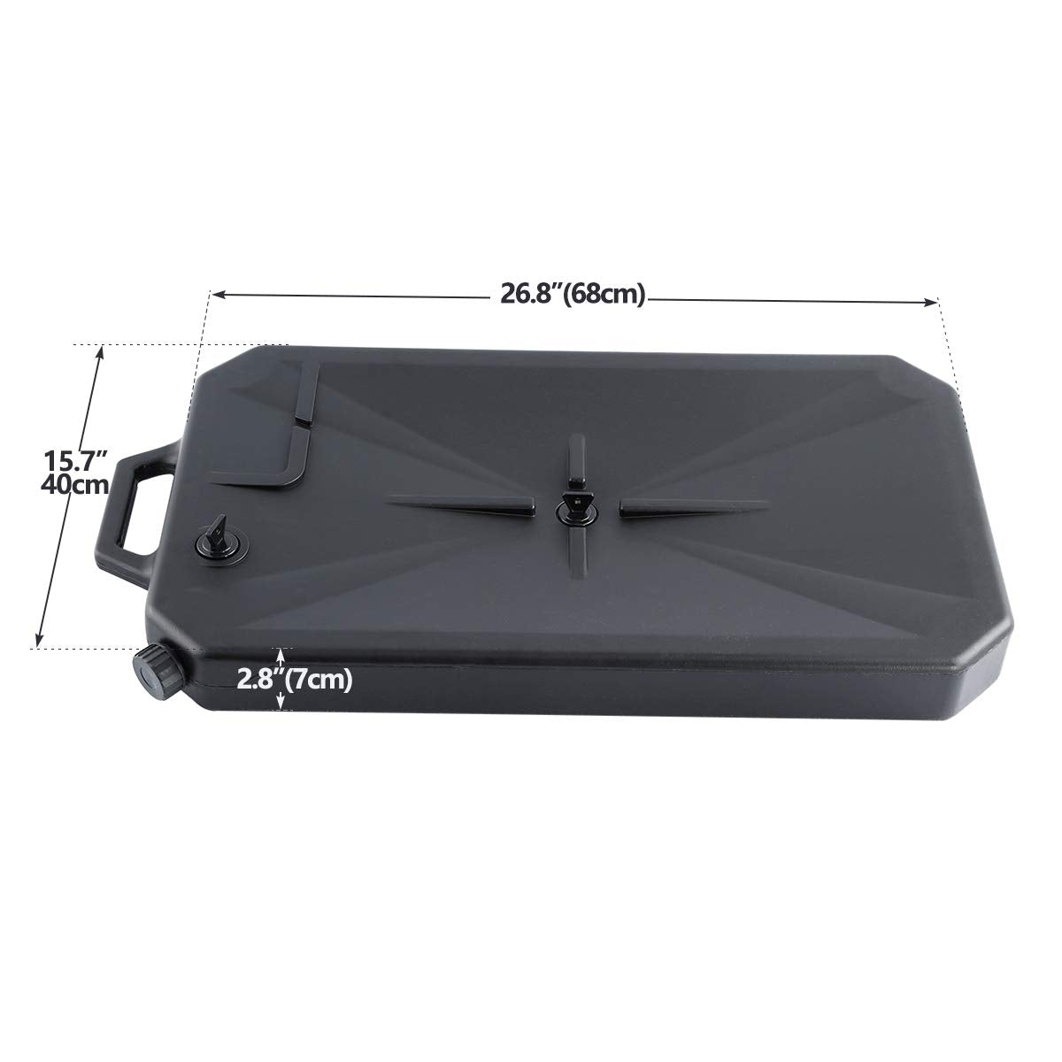 FQQF ABS Low Profile Oil Drain Pan for Harley Davidson 1984-2020, Black, Fits Electra Glide, Fat Boy, Softail, Road King Models