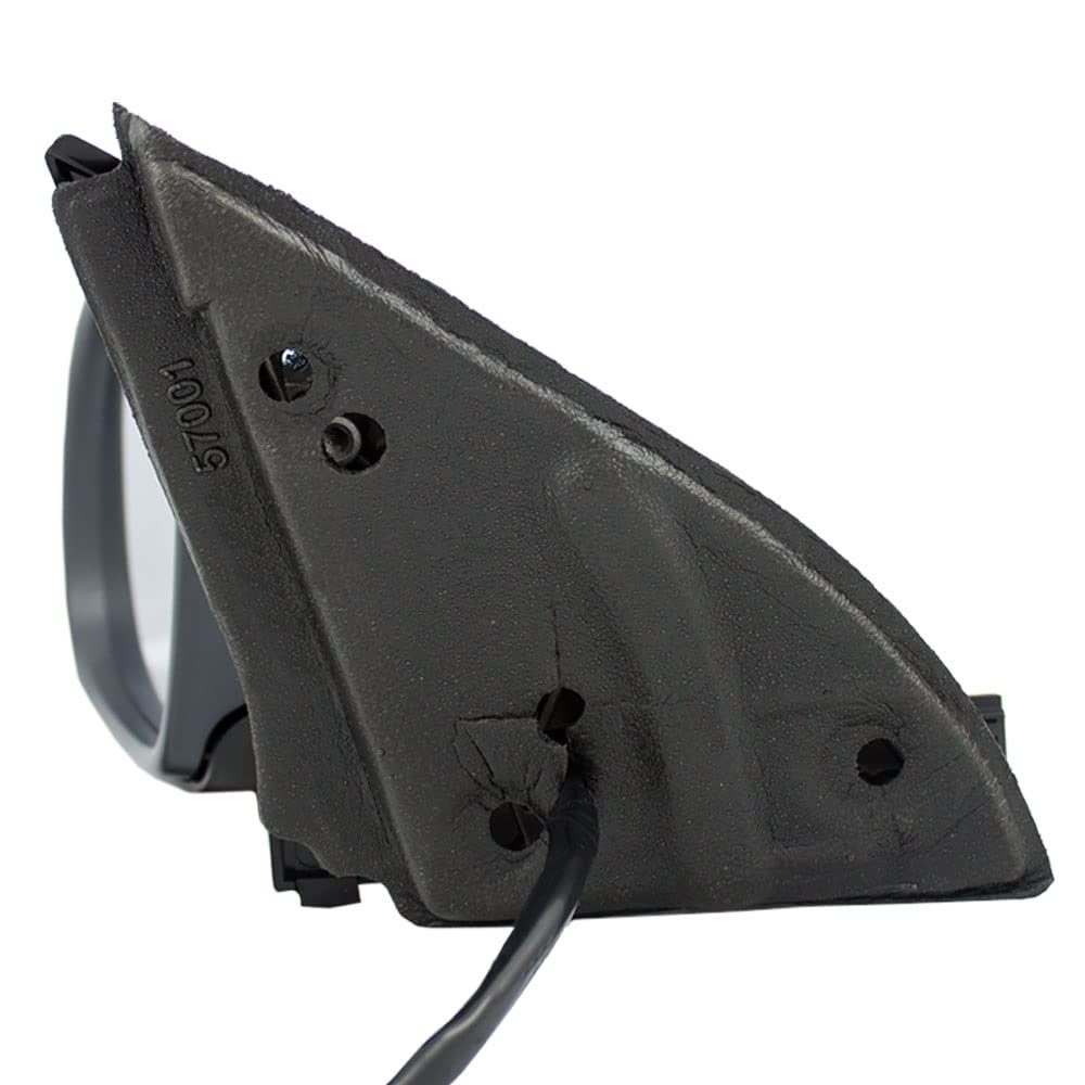 Brock Replacement Driver Side Power Mirror With Heat, Signal, Puddle Light And Paint To Match Gray Cover Comaptible With 2005 A4