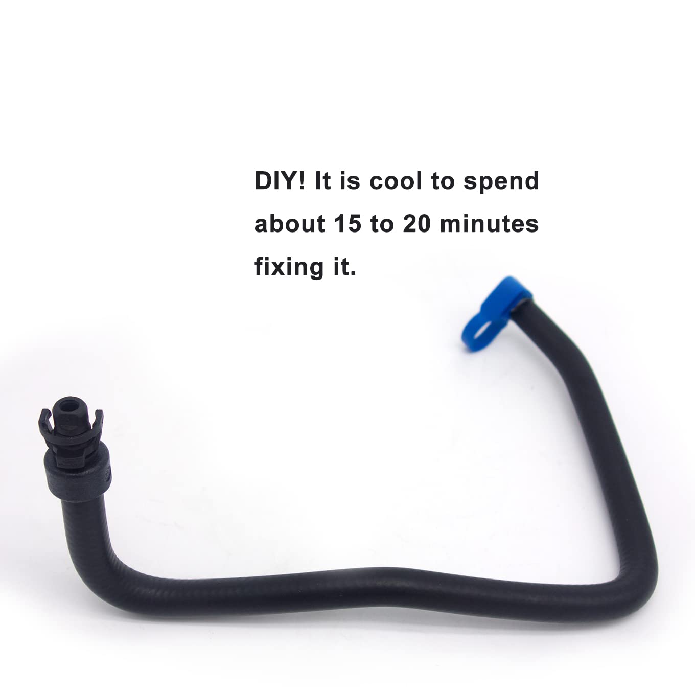 koxuyim Coolant Bypass Hose 13251447 for GM Chevrolet Cruze 1.4L (2011-2016) - Black Plastic Inlet Hose