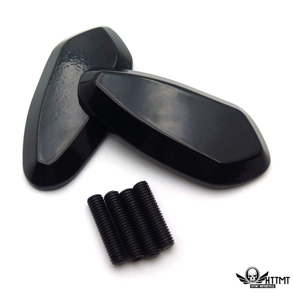Httmt- Usmt222-013-Bk-Nologo- Mirror Block Off Base Plates 5Mm Compatible With 1999-2007 R6 Yzf-R6 Yzfr6 Carbon