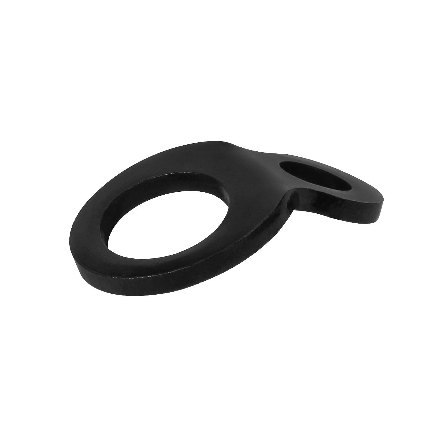 JCHL Multi-Purpose Tie Down Strap Rings - Stainless Steel Anchors, 4-Pack, Small, Black for Garage, Truck, Trailer, Golf Cart, Fence
