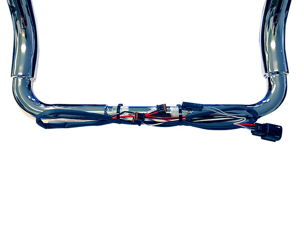 Dominator Industries 14" Big Daddy Meathook Bagger Bars Handlebars for 2014-2023 Harley-Davidson Bagger Touring - Chrome