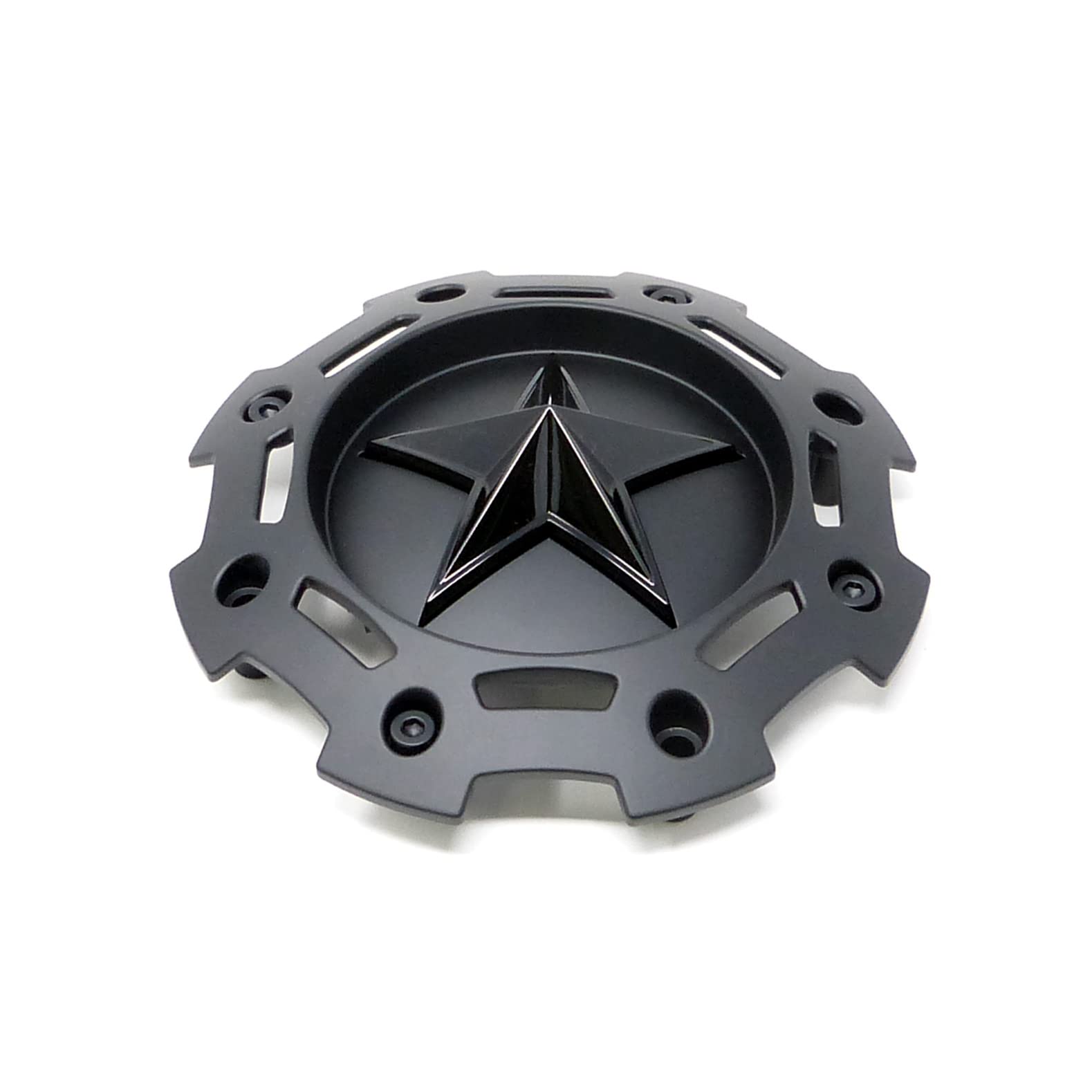 Xd Series Kmc 811 Rockstar 2 Matte Black W Black Star Center Cap Sc-198 Sc-190