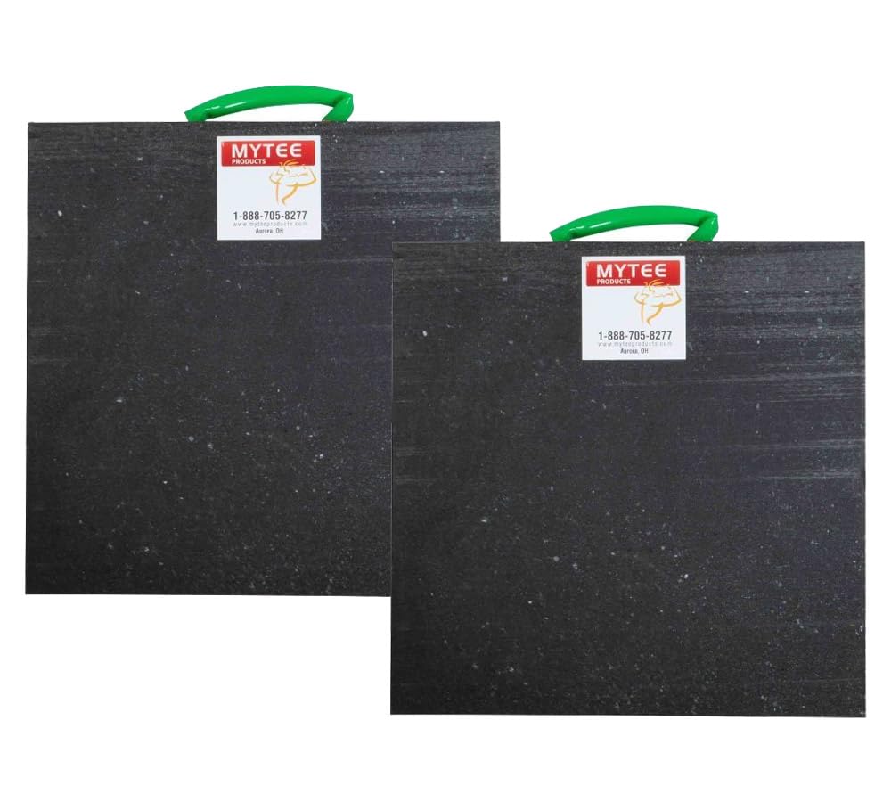 Mytee Products Mytee Medium Outrigger Pad 24 x 24 x 1.5 Thick for Crane, Wrecker, Tow Truck, Service Truck - Black (2 Pack)