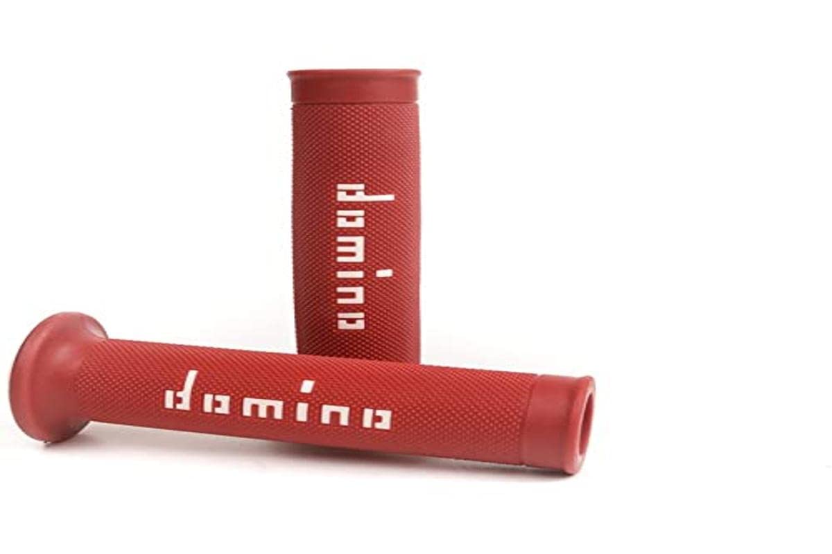 G2 by Domino Moto GP Grips for 7/8 (22mm) Handlebar (Pair) (Red/White)