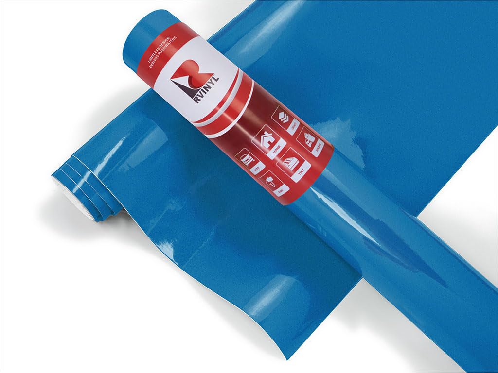 3M 1080 G337 Gloss Blue Fire (1Ft X 1Ft) Vinyl Wrap Film Sheet With Air-Release For Cars, Trucks & More (1Sq Ft Roll)
