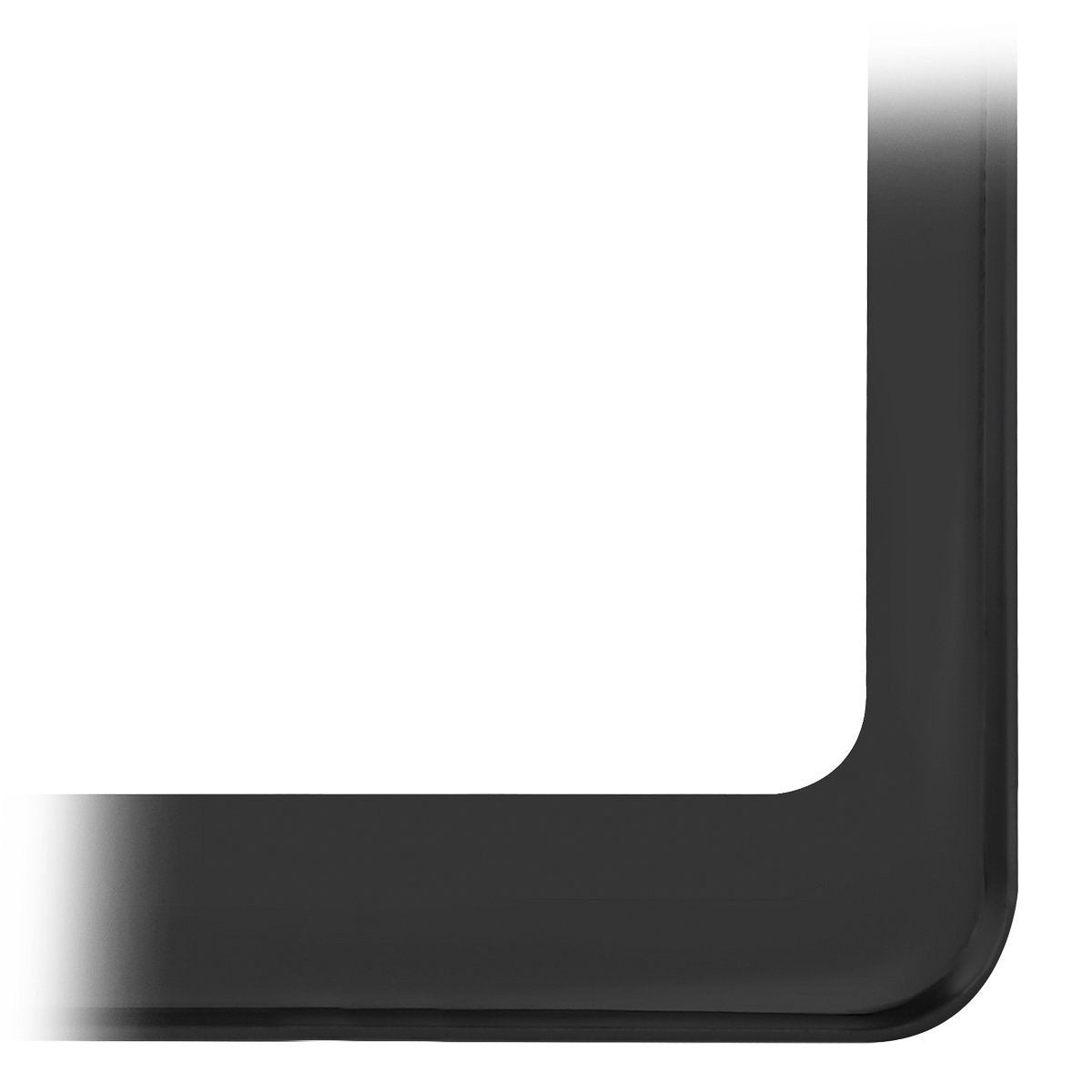 Gg Grand General 60438 Black Semi-Gloss Powder Coated License Plate Frame With 2 Holes