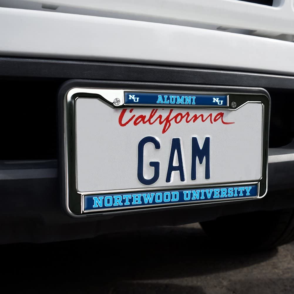 Northwood University Alumni Logo Full Size Standard License Plate Metal Frame