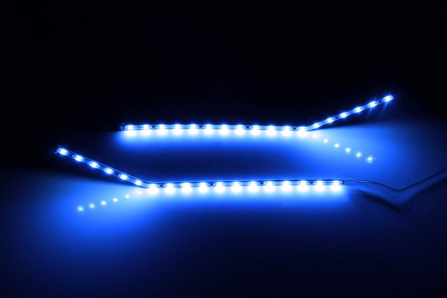Ijdmtoy Ultra Blue Led Background Illumination Kit Compatible With 2017-2021 Ford F250 F350 F450 Super Duty Side Fender Chrome E