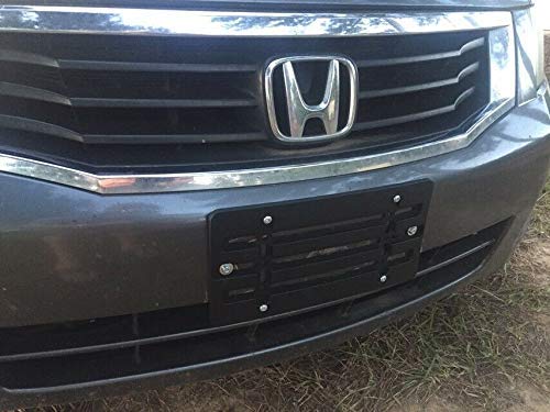 4 Front Bumper License Plate Tag Holder Mount Mounting Relocator Adapter Kit Bracket For Honda (All Models) Quantity Discount(9.