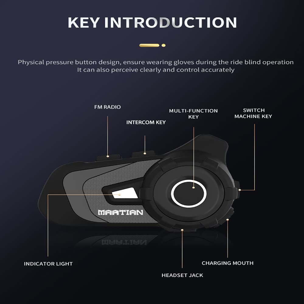1Storm Motorcycle Bike Full Face Helmet Mechanic + Motorcycle Bluetooth Headset: Glossy Black