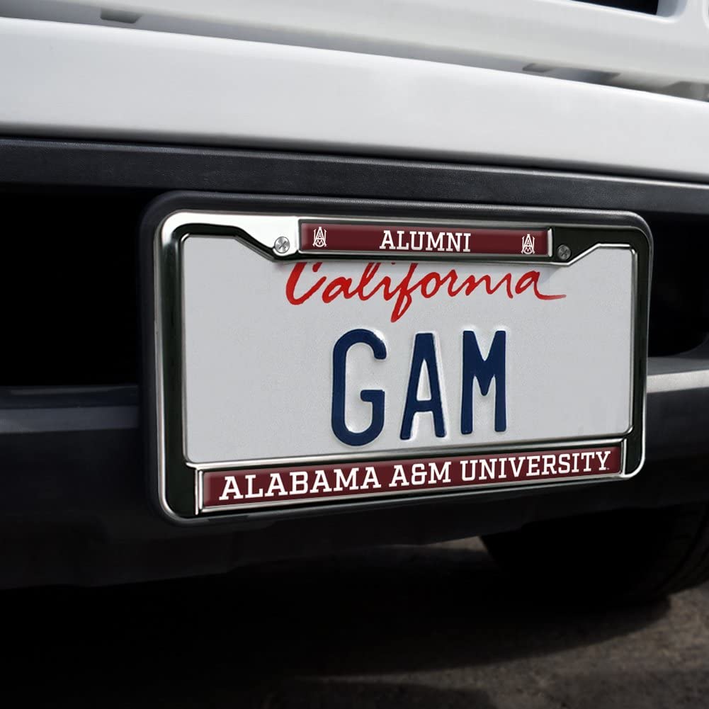 GRAPHICS & MORE Alabama A&M University Metal License Plate Frame, Full Size, One Size