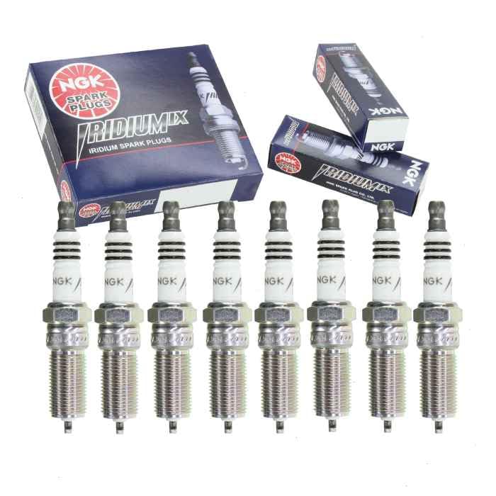 8 pc NGK Iridium IX Spark Plugs compatible with Cadillac Escalade 6.2L V8 2015-2020