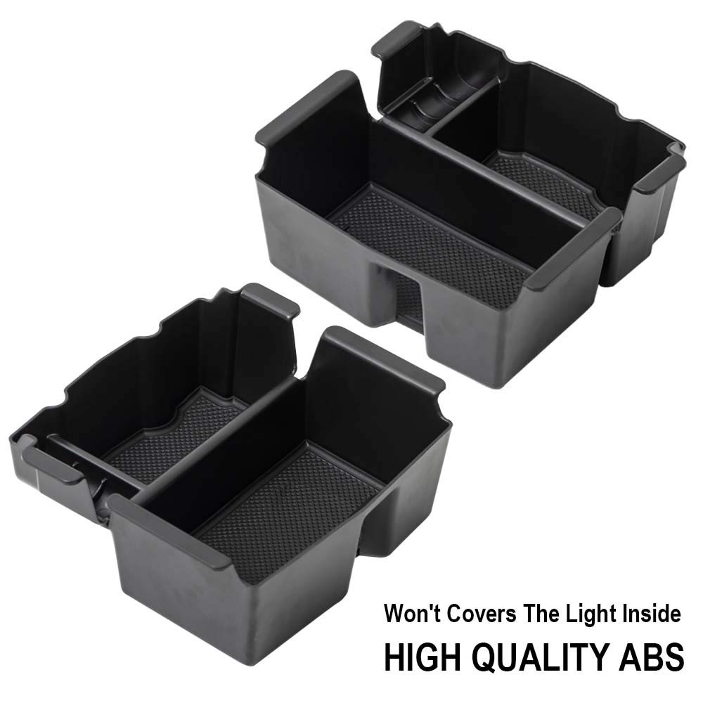 EDBETOS Center Console Organizer Tray for Jeep Wrangler JL/JLU 2018-2023 & Gladiator JT 2020-2023 - Black, High Quality ABS Material
