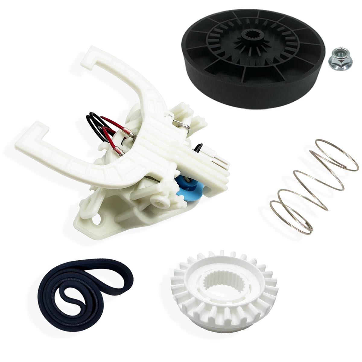 Ninayu Upgraded WH03X30517 Washer Shift Actuator & WH03X32097 Washer Transmission Pulley & WH01X27538 Washer Drive Belt & WH05X2