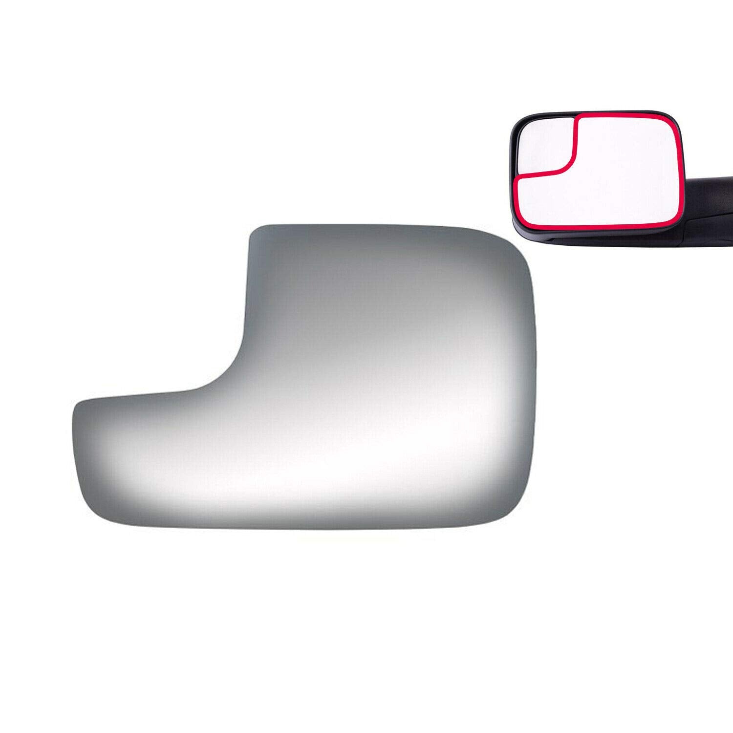 Adanz Lower Towing Mirror Replacement Glass Fit For 1994-2009 Dodge Ram 1500 2500 3500 4000 4500 5500 700 Van Pickup Truck Drive