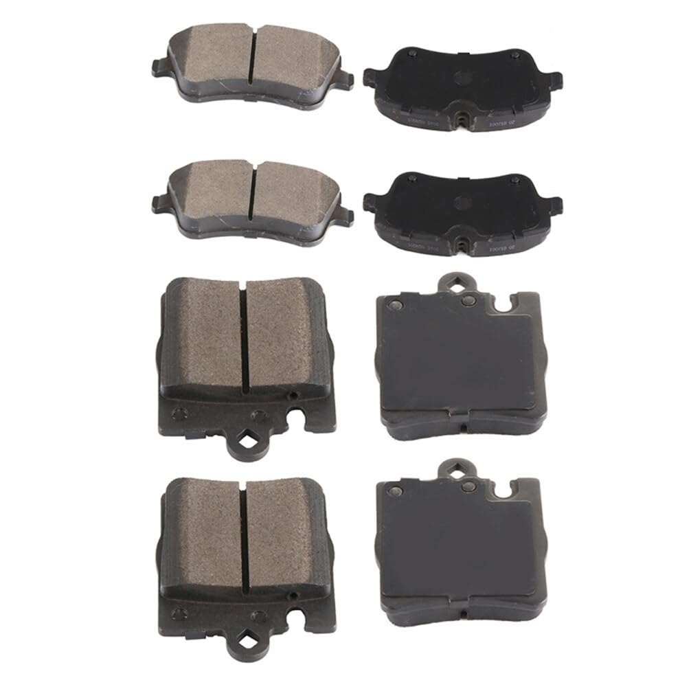 Cciyu D872 D876 Front & Rear Semi-Metallic Disc Brake Pads Kit For Mercedes-Benz C230 C240 C280 C320 C350 Clk320 Clk350 Slk280 S