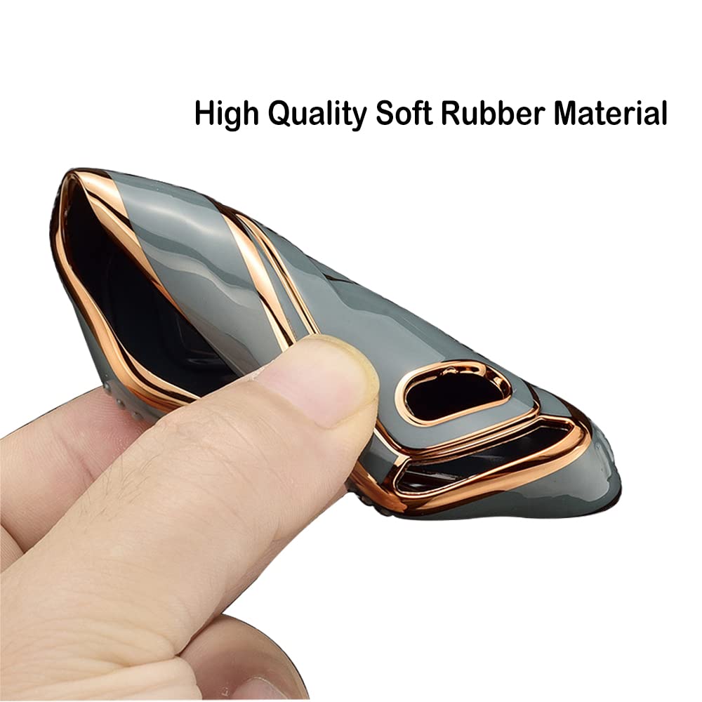 K Lakey Key Fob Cover,Compatible With Ford 5 Buttons Fusion Explorer Escape Edge Mustang F150 F250 F350 F450 F550 Lincoln Mkz Mk