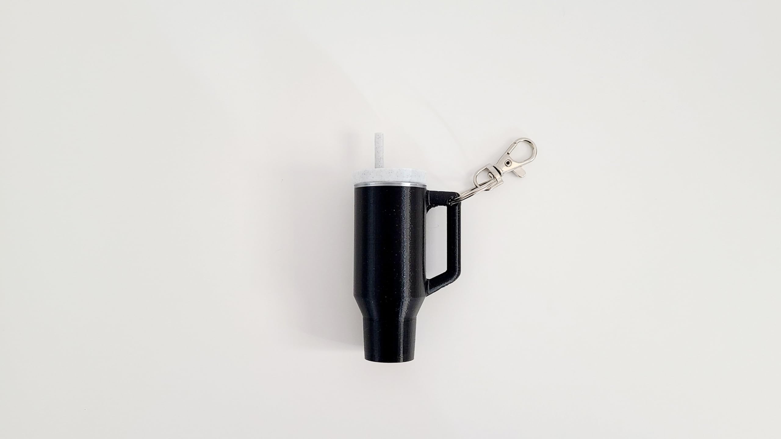 Miniature Tumbler Replica Keychain - 3D Printed Desk Accessory Home Decor (3 Pack: Twinkling Black)