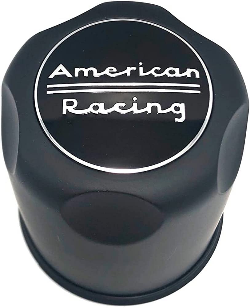 American Racing AR Cap 3.27" Push Thru S-BLK Wheel - Black, 5/6 Lug, Durable Design