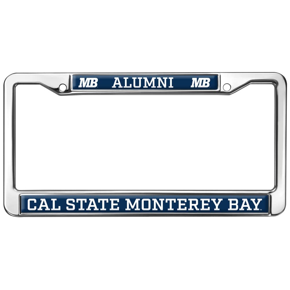 Cal State Monterey Bay Alumni Logo Full Size Standard License Plate Metal Frame