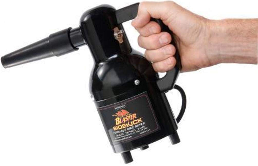 METROVAC Air Force Blaster Sidekick Motorcycle Air Dryer - Black, Steel, Model SK-1, Made in USA