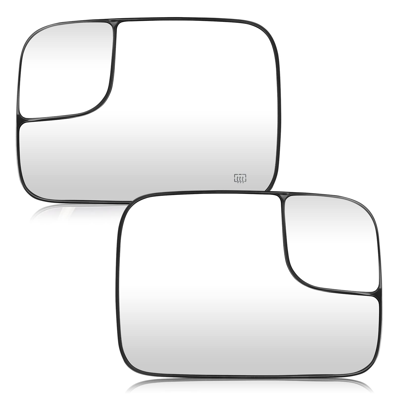 Exterior Mirror Glass for 2005-2008 Dodge Ram 1500 2500 3500 Drive Side Mirror Glasses Replacement 5161011AA 5191035AA (CH132412