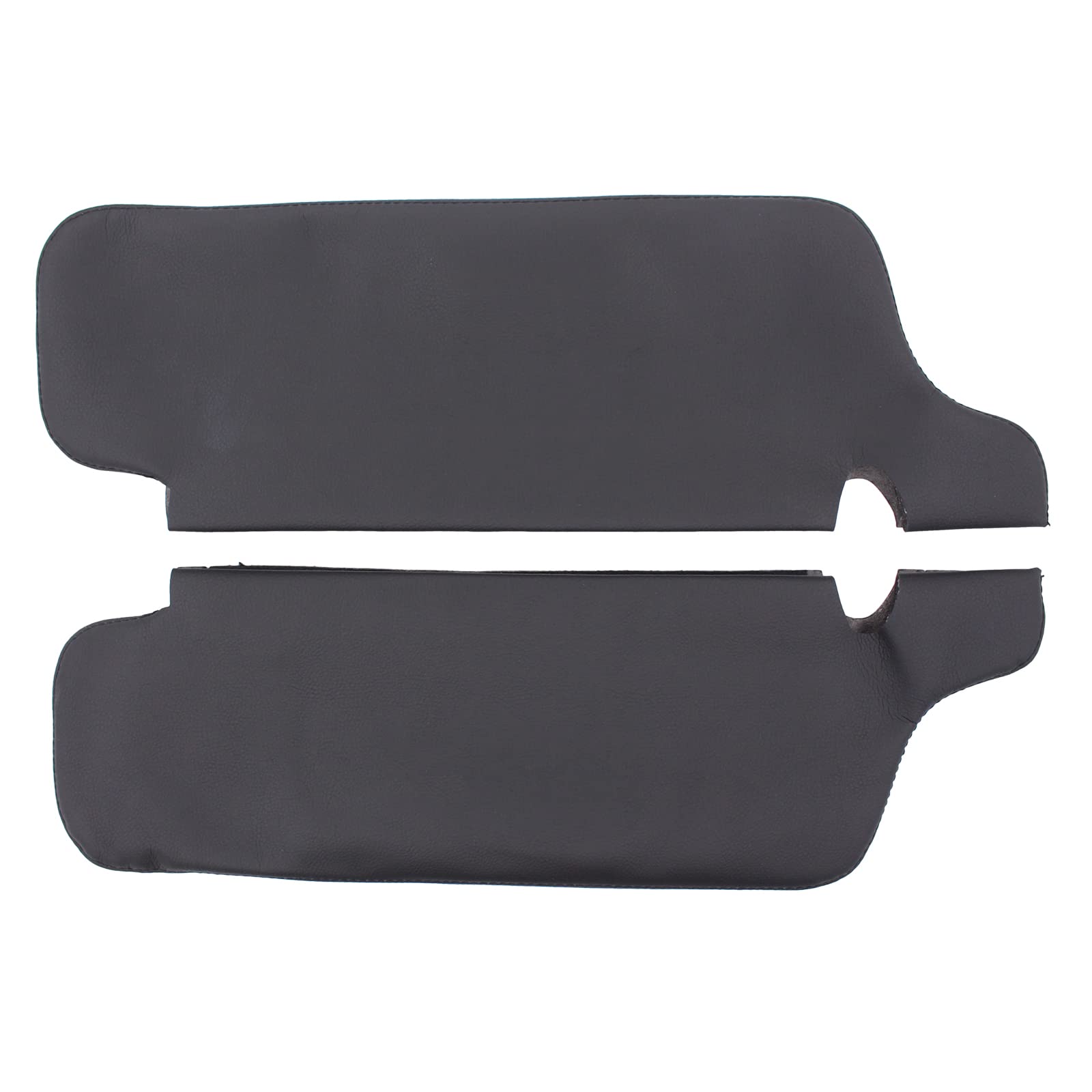MOTOKU Sun Visor Replacement Covers for Ford Mustang 1994-2004, Black Microfiber Leather, Left & Right Side, Model Z14AHCA1BK