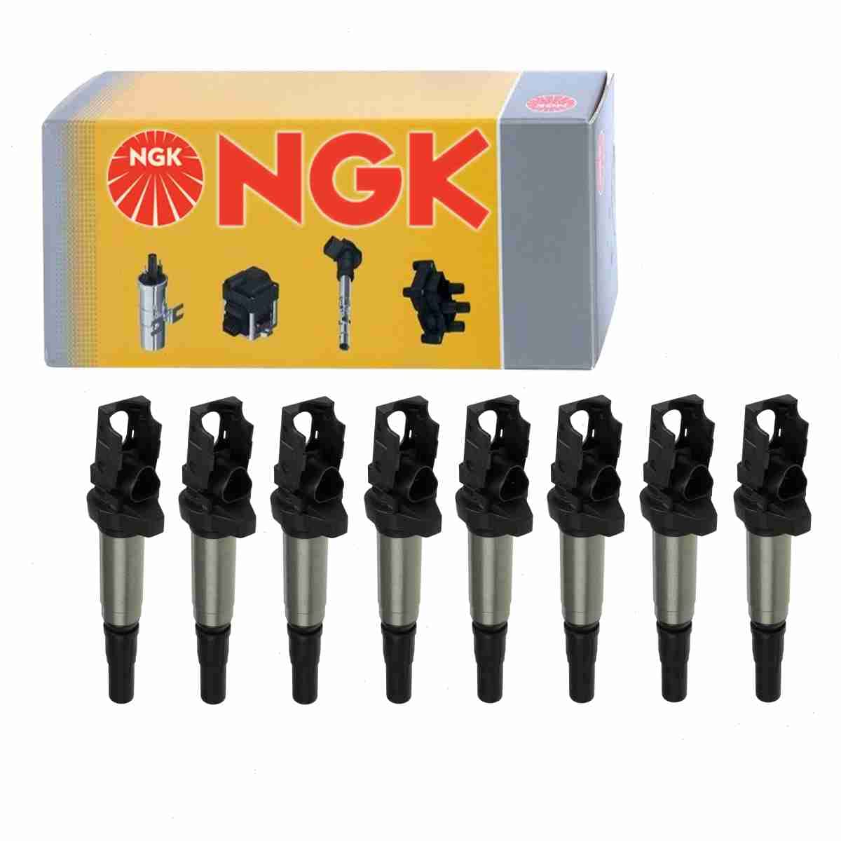 8 pc NGK Ignition Coils compatible with BMW 550i 4.4L 4.8L V8 2006-2016