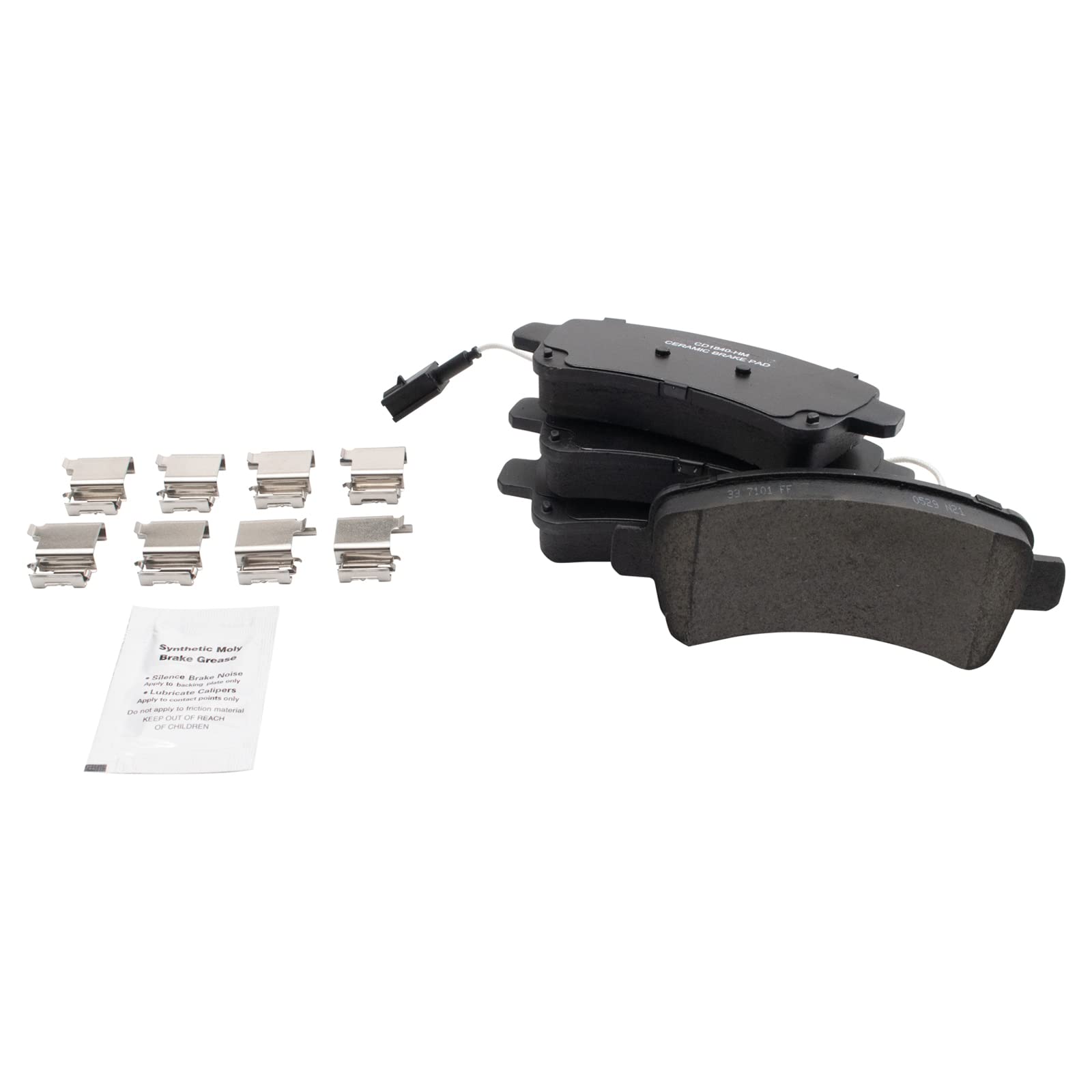 Trq Rear Brake Pad & Rotor Kit Brake Pads Brake Rotor Parking Brake Shoe Set Ceramic Compatible With 2014-2020 Ram Promaster 150