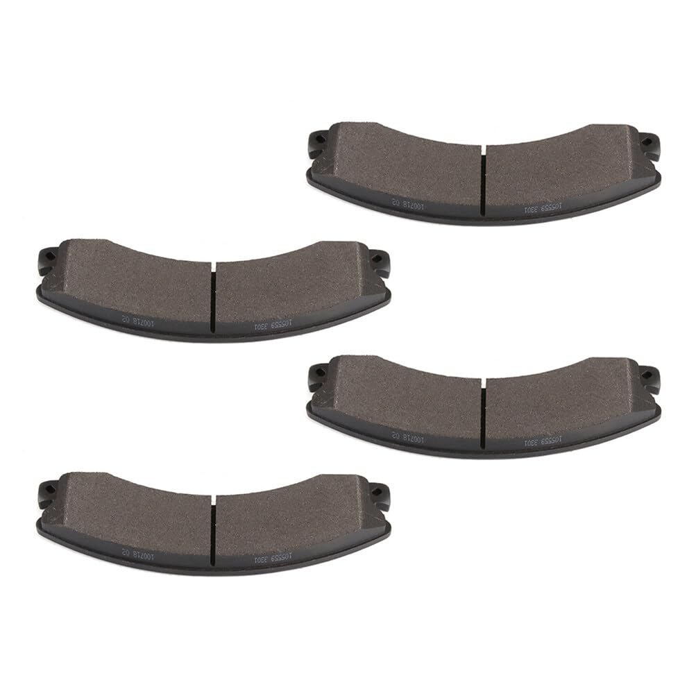 Cciyu D1565 Semi-Metallic Disc Brake Pads Kit - Front/Rear For Chevrolet Express 3500/4500, Silverado 2500/3500 Hd, Suburban 350