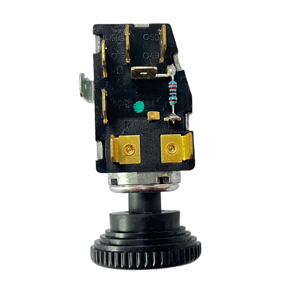 DASPARTS Hazard Warning Light Switch for VW Beetle, Karmann Ghia, T2 Bay, Type 3 - Model 211953235A, Fits 1968-1979