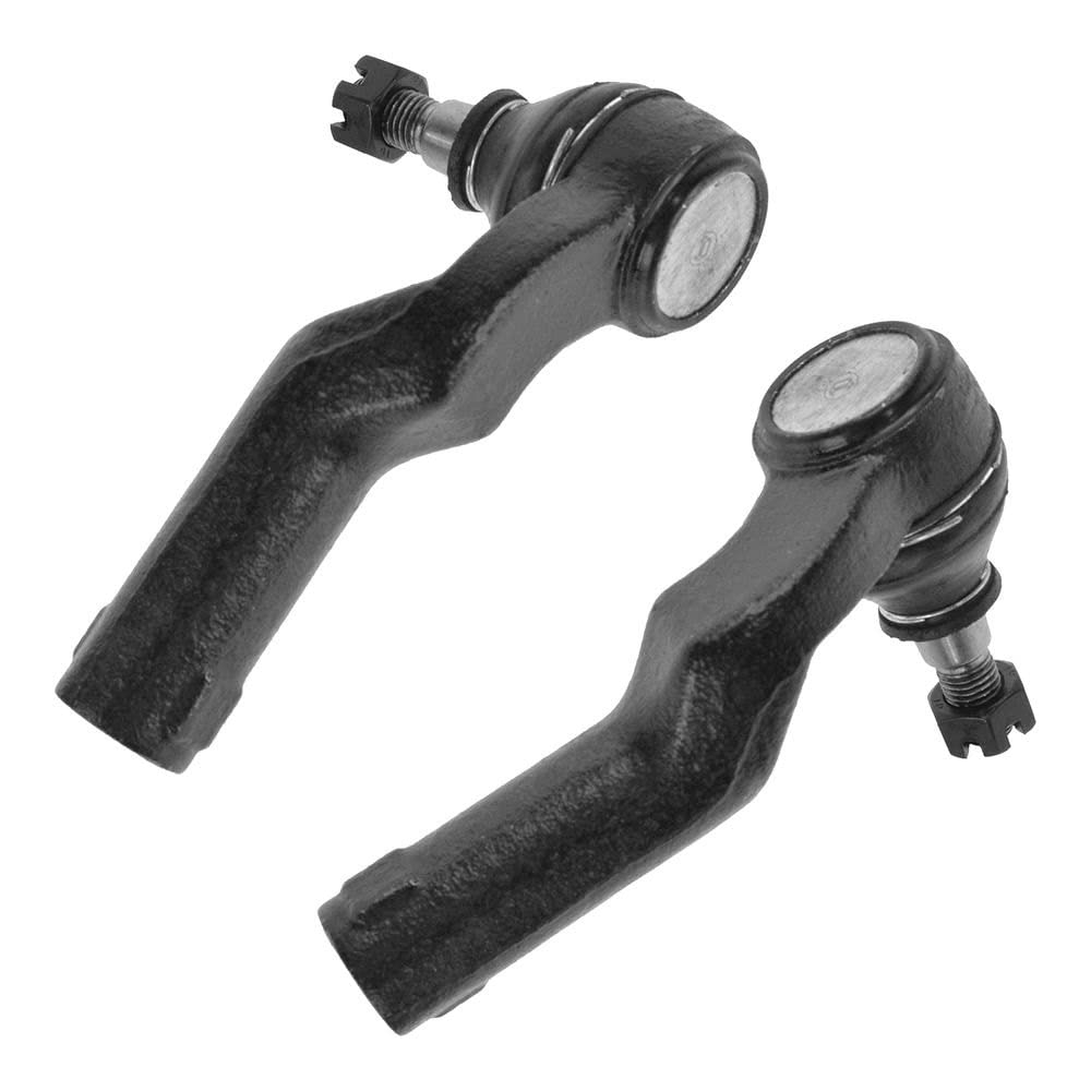TRQ Front Outer Tie Rod Set Compatible with 2004-2013 Mazda 3 2006-2015 5