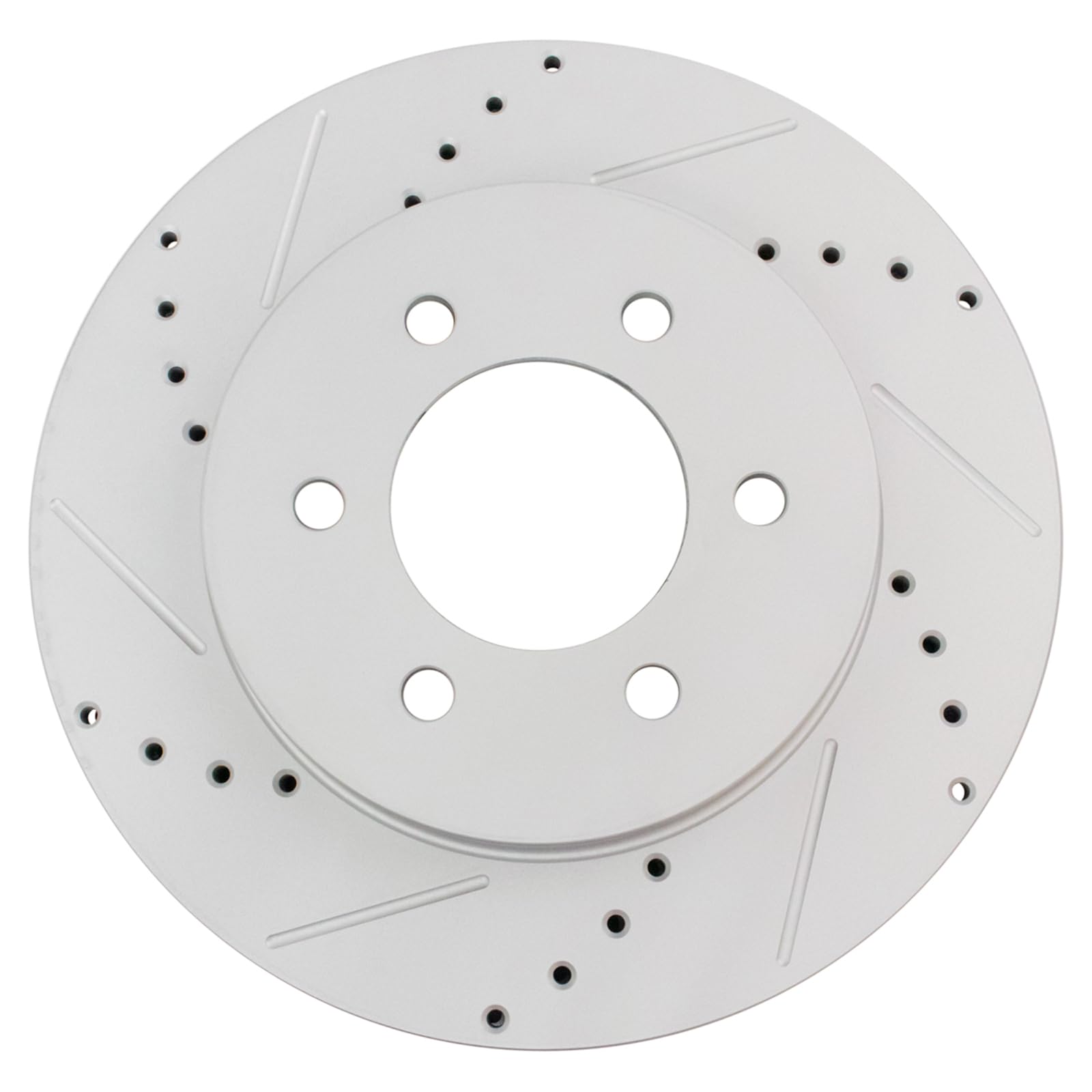 Trq Front Performance Brake Rotors Set Premium G-Coated Cross Drilled & Slotted Compatible With 2004-2008 Ford F-150 2006-2008 L