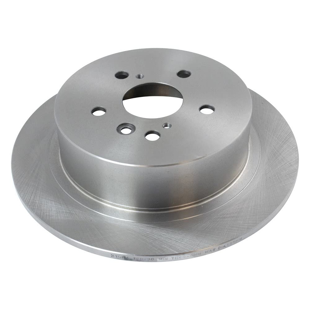 Trq Rear Brake Rotors Set Solid Compatible With 2008-2013 Toyota Highlander