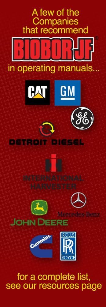 BIOBOR JF Diesel Fuel Additive - 32 oz. Biocide Supplement, Prevents Corrosion, Increases Lubricity, Clear, Model BB32EZ01US