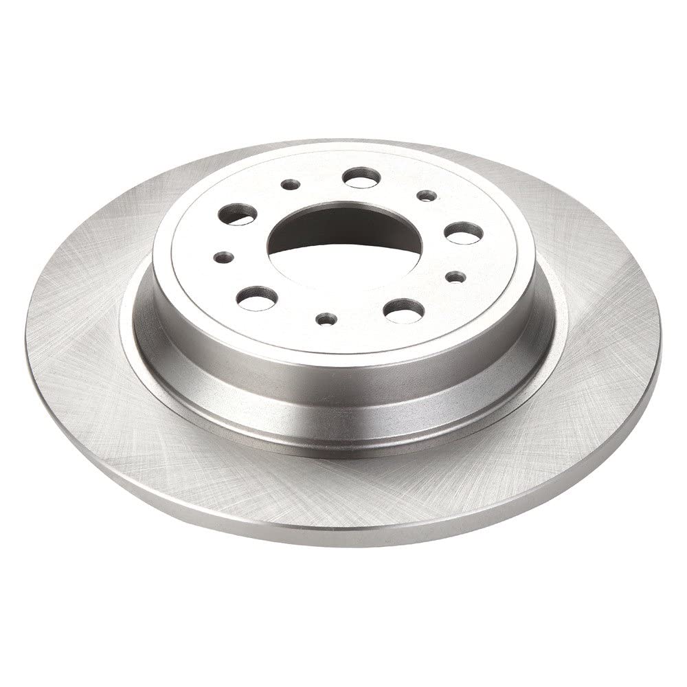 Trq Rear Brake Rotors Set Solid Compatible With 2001-2009 Volvo S60 1999-2006 S80 2001-2006 V70 2003-2007 Xc70