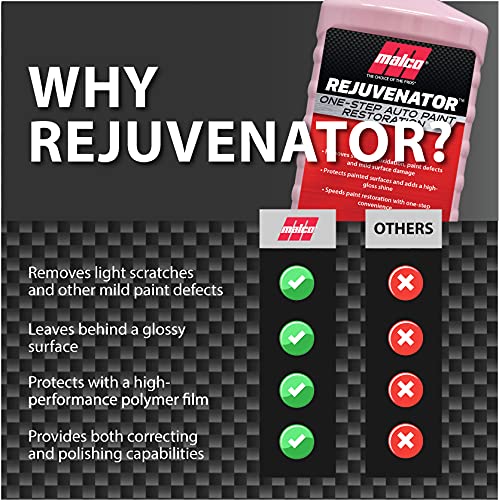 Malco Paint Rejuvenator - Automotive Paint Restoration & Clear Coat, 32 Fl Oz, Clear, Model 111732