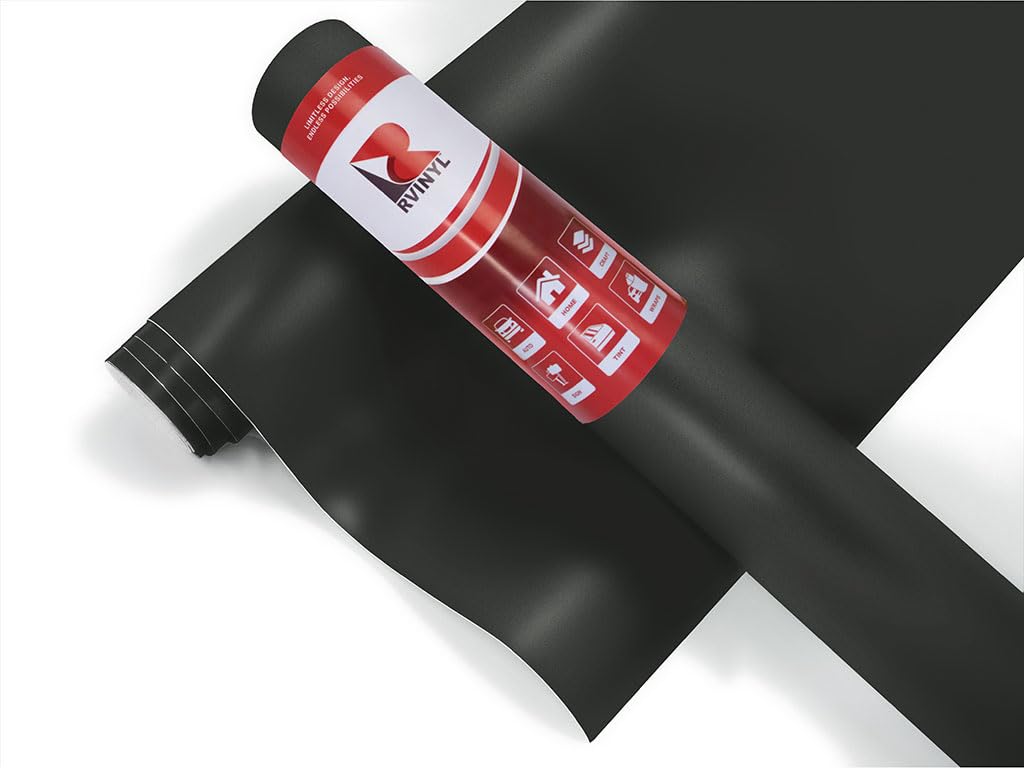 3M 2080 Series M12 Matte Black - 5Ft X 6'' - 2.5Sq Ft - Dual Cast Lustrous Vinyl Car Wrapping Film - Bubble Free Vehicle Sheet R